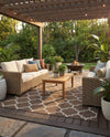 Savannah Pergola Collection Area Rug - Arbor (Brown) Rectangle Brown  lifestyle 11