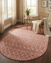 Savannah Pergola Collection Area Rug -  Pergola (Rust Red) Oval Rust Red  lifestyle 70