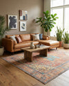 Heritage Elegance Collection Area Rug -  Windsor (Rust Red) Rectangle Rust Red  lifestyle 8