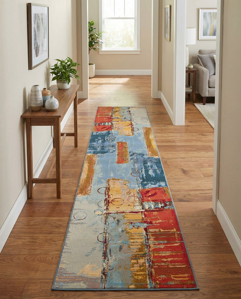 Urban Terrace Collection Area Rug -  Arbour Runner Multi  lifestyle 68