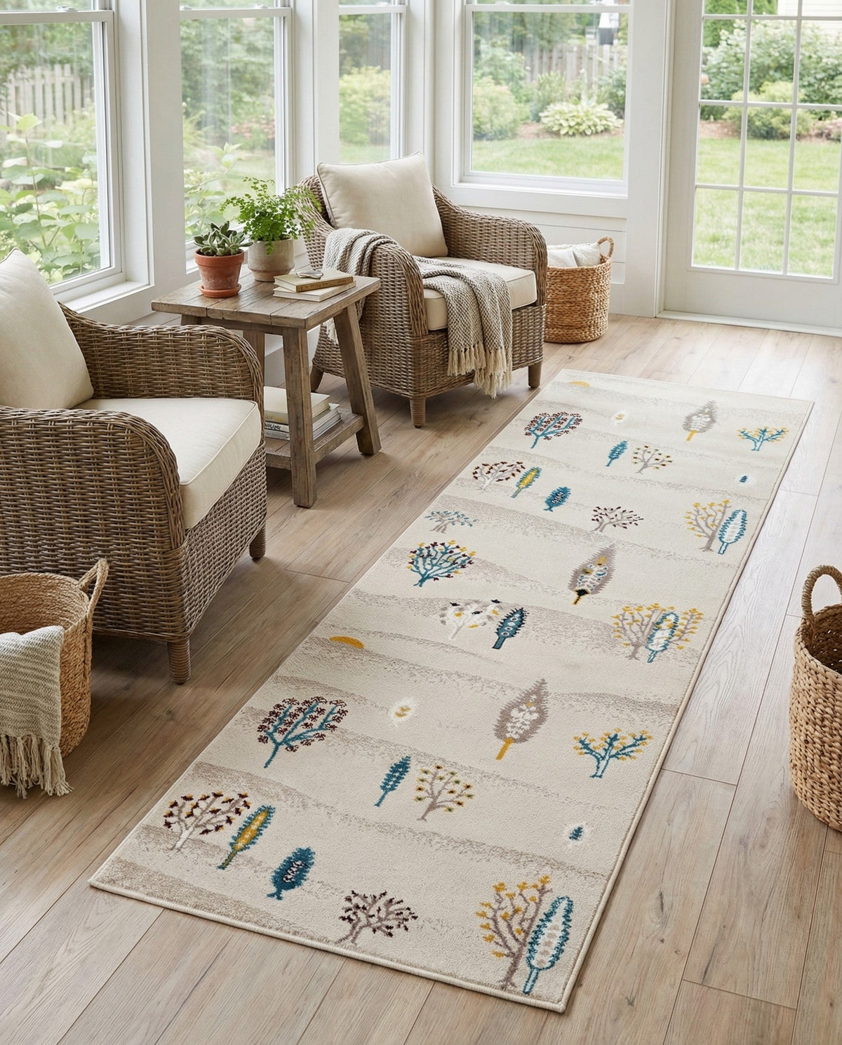 Coastal Haven Collection Area Rug -  Surfside Runner Ivory  lifestyle 115