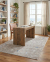 Zagros Shades Collection Area Rug -  Yasuj Rectangle Gray Brown  lifestyle 15