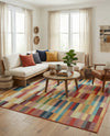 Coastal Terrace Collection Area Rug -  Harbor Square Multi  lifestyle 47
