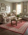 Soho Elegance Collection Area Rug -  Mercer (Red) Rectangle Red  lifestyle 16