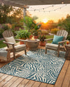 Savannah Escape Collection Area Rug -  Masai Rectangle Navy Blue and Ivory  lifestyle 27