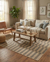 Sahara Sands Collection Area Rug -  Akhetaten Rectangle Natural and Brown  lifestyle 7