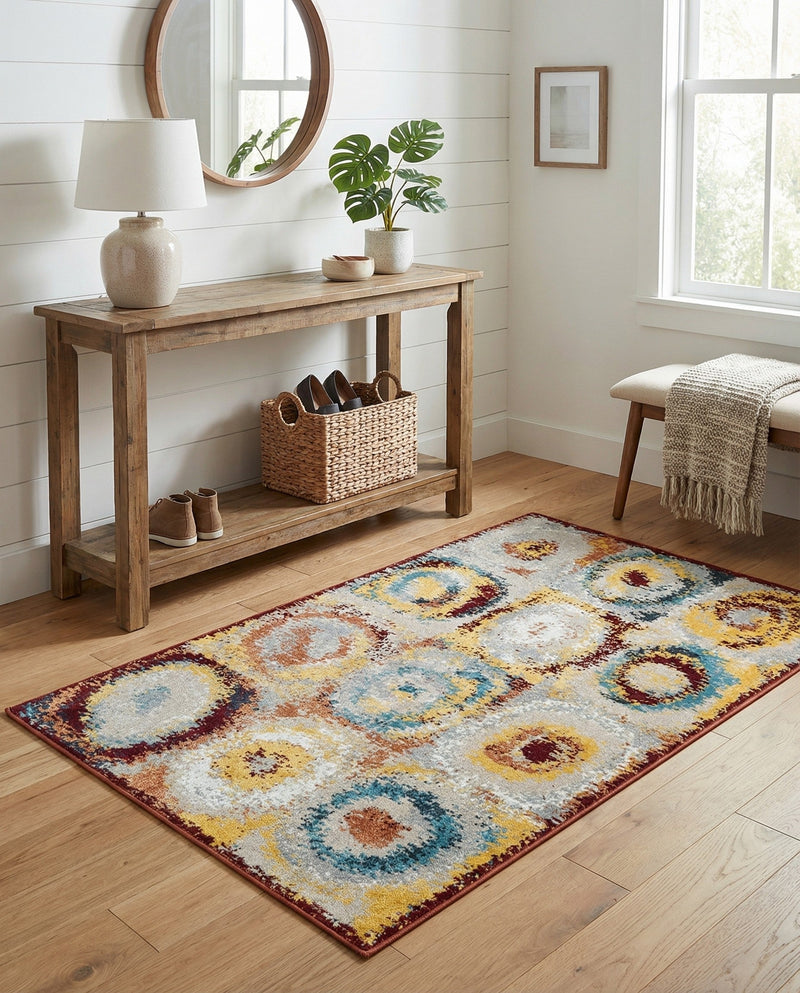 Aegean Elegance Washables Collection Area Rug -  Rhodes Rectangle Multi  lifestyle 11