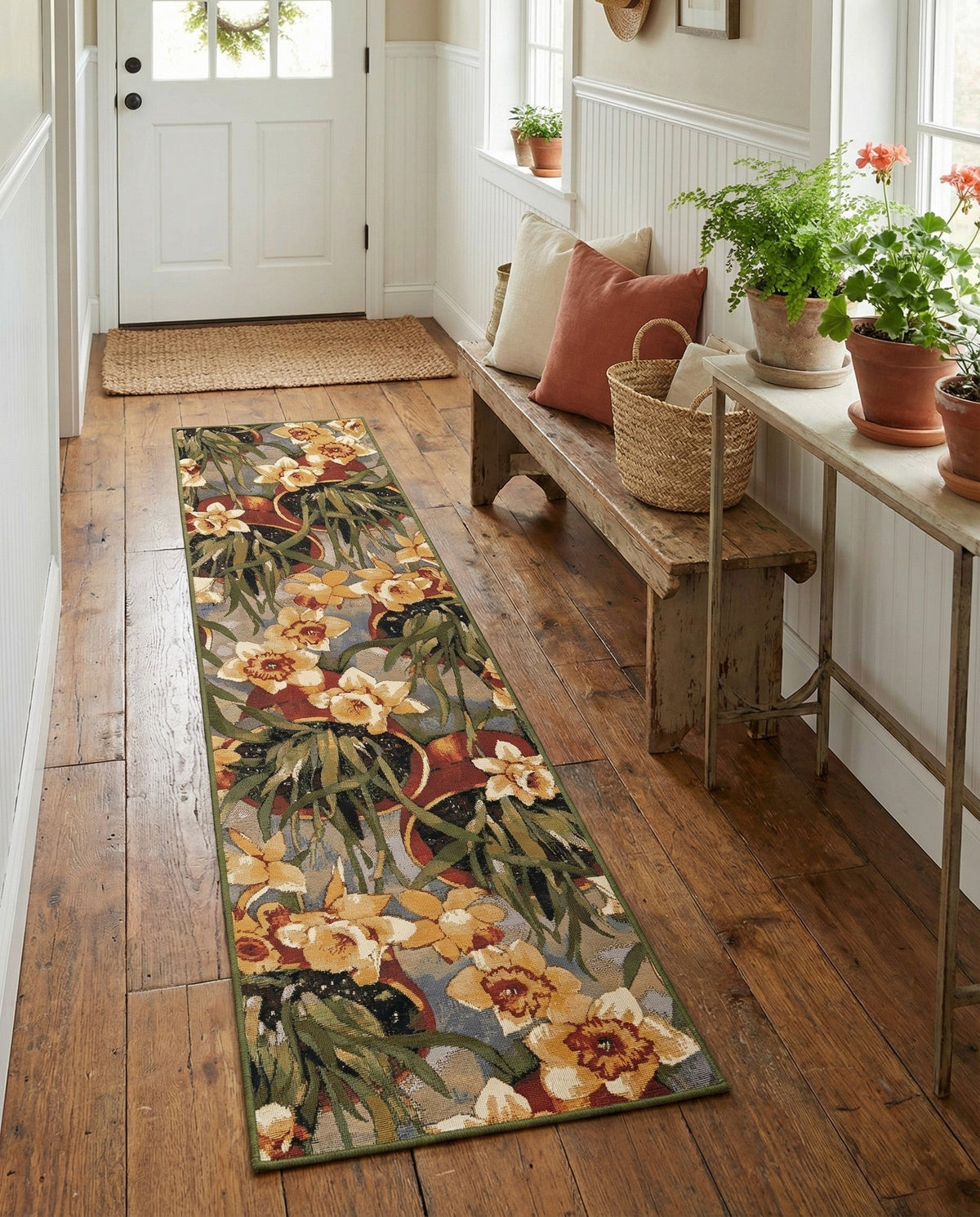 Seaside Blooms Collection Area Rug - Eden Runner Multi  lifestyle 60