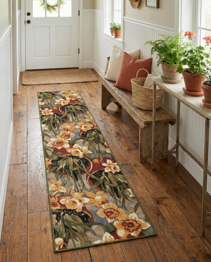Seaside Blooms Collection Area Rug - Eden Runner Multi  lifestyle 60