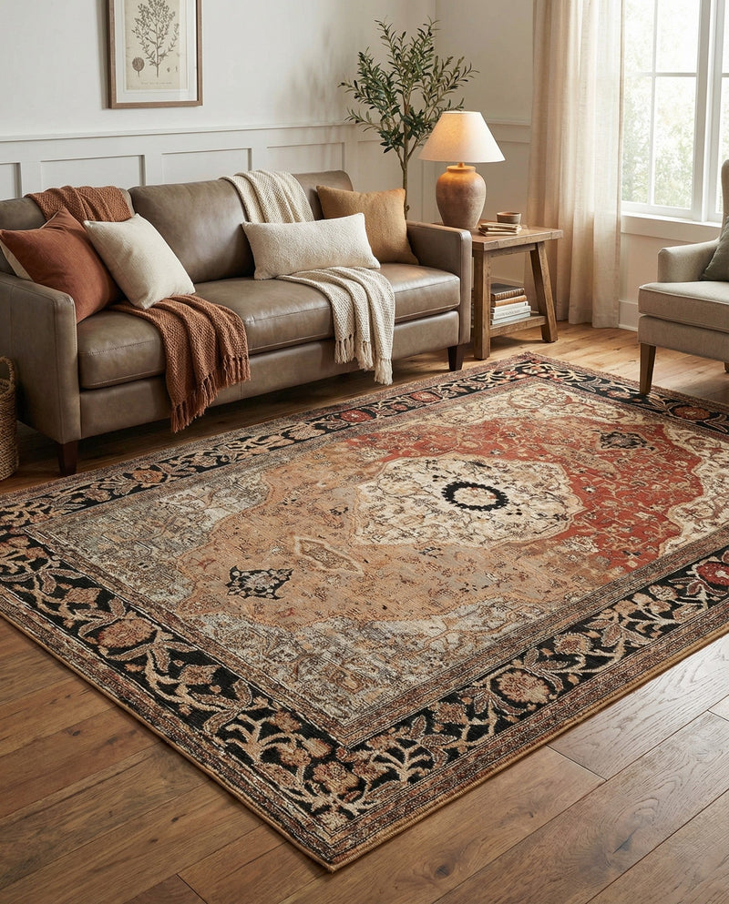 Patio Heritage Collection Area Rug -  Gazebo Rectangle Multi  lifestyle 3