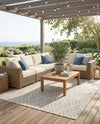 Urban Oasis Rugs Collection Area Rug -  Boulevard (Gray Cream) Rectangle Gray Cream  lifestyle 7