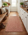Highland Woven Jute Collection Area Rug - Glenmore (Rust Red) Runner Rust Red  lifestyle 46