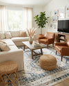 Savannah Elegance Collection Area Rug -  Tybee (Gray Blue) Rectangle Gray Blue  lifestyle 16