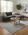 Bloomsbury Elegance Collection Area Rug -  Kensington (Gray) Rectangle Gray  lifestyle 27