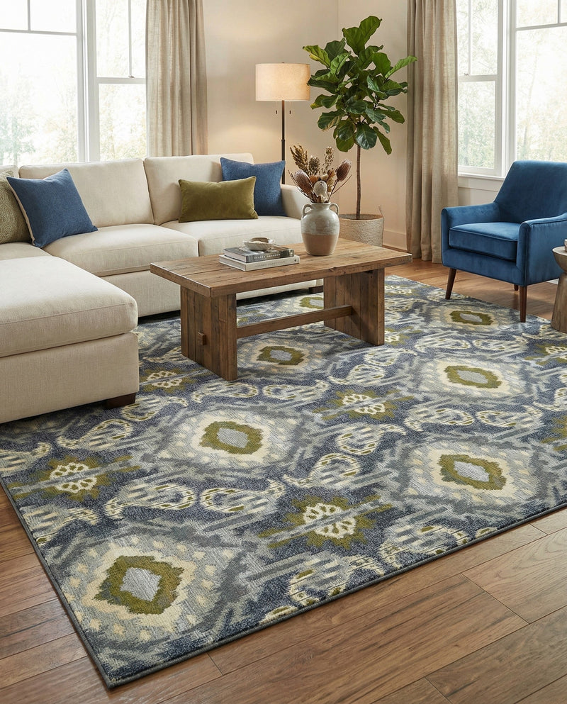 Urban Terrace Collection Area Rug -  Vista Rectangle Blue  lifestyle 8