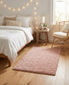 Alpine Plush Collection Area Rug -  Cortina (Dusty Rose) Rectangle Dusty Rose  lifestyle 3