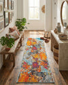 Colorburst Oasis Collection Area Rug -  Spectrum Runner Multi  lifestyle 40