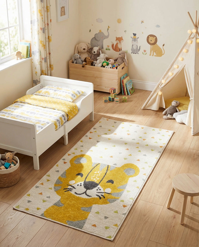 Wonder Tykes Collection Area Rug -  Rainbow Runner Ivory  lifestyle 34