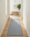 Seaside Stripes Collection Area Rug - Cabana (Blue) Runner Blue  lifestyle 27