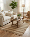 Woven Seaside Jute Collection Area Rug - Nantucket Rectangle Natural Ivory  lifestyle 22