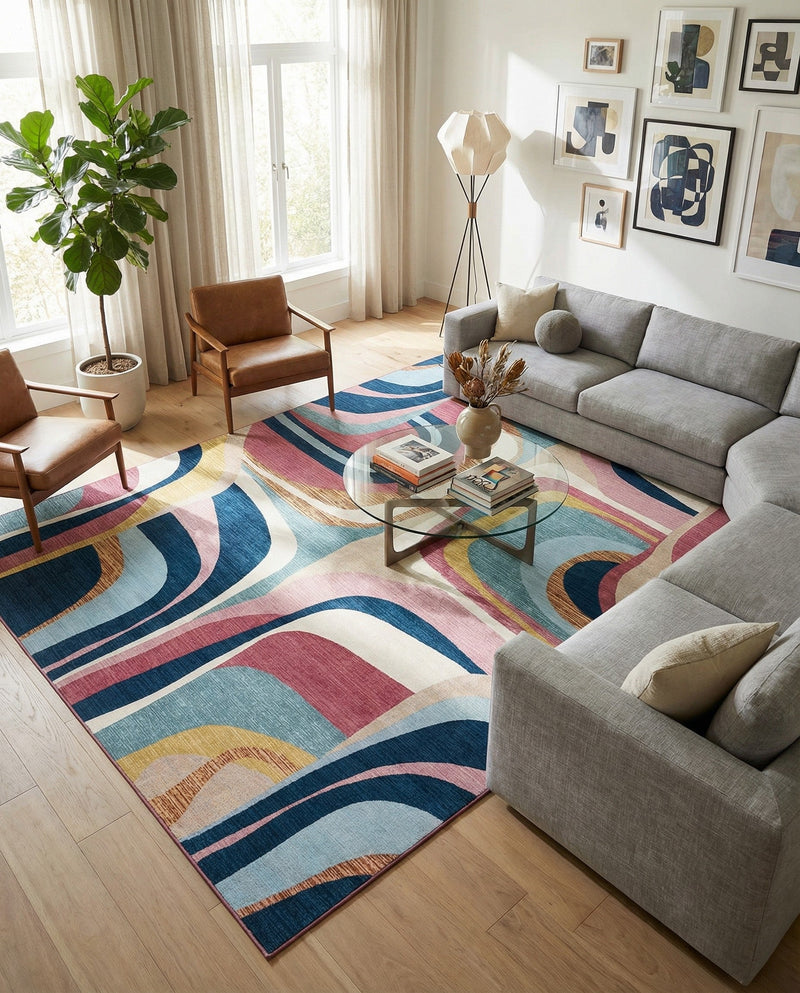 Urban Terrace Collection Area Rug - Venice Rectangle Multi  lifestyle 23