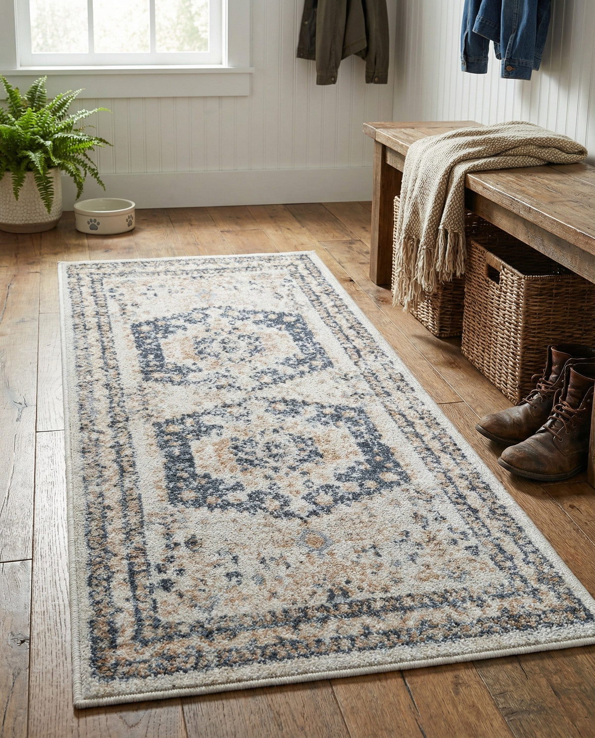 Cambridge Classics Collection Area Rug -  Pembroke (Cream) Runner Cream  lifestyle 90