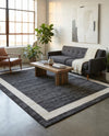 Studio Haven Collection Area Rug -  Alcove (Black) Rectangle Black  lifestyle 7