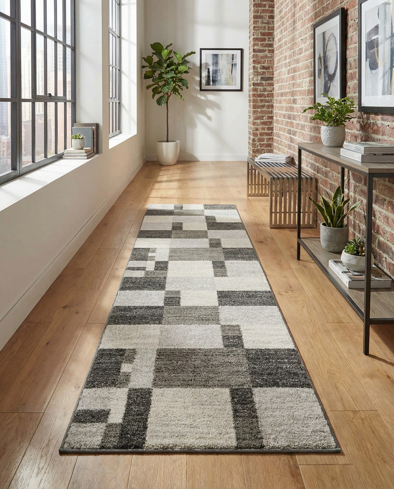 Autumn Meadow Collection Area Rug -  Sycamoreside (Gray) Runner Gray  lifestyle 65