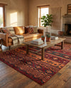 Geneva Terrace Collection Area Rug - Montreux Rectangle Rust Red  lifestyle 25