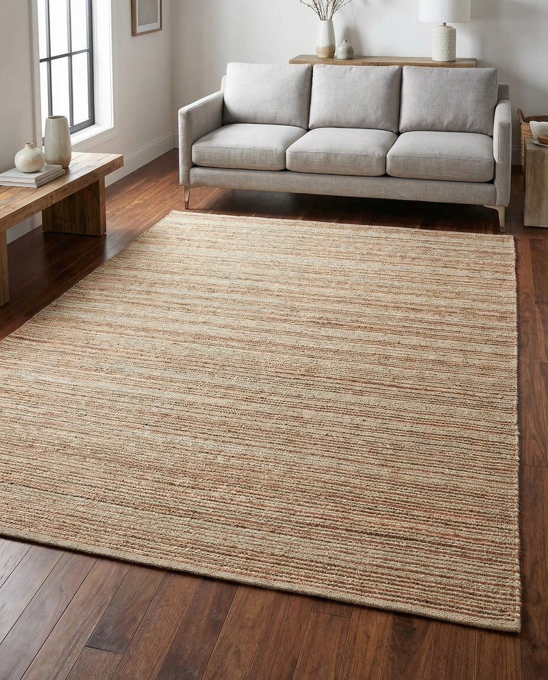 Urban Shimmer Jute Collection Area Rug - Metropolis Rectangle Natural  lifestyle 14