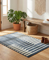 Copenhagen Edge Collection Area Rug -  Vesterbro Rectangle Blue  lifestyle 34