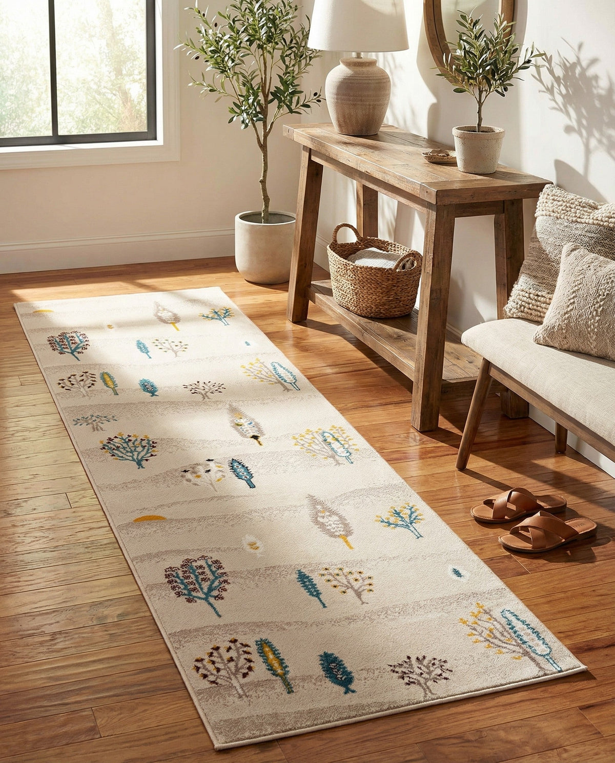 Coastal Haven Collection Area Rug -  Surfside Runner Ivory  lifestyle 116