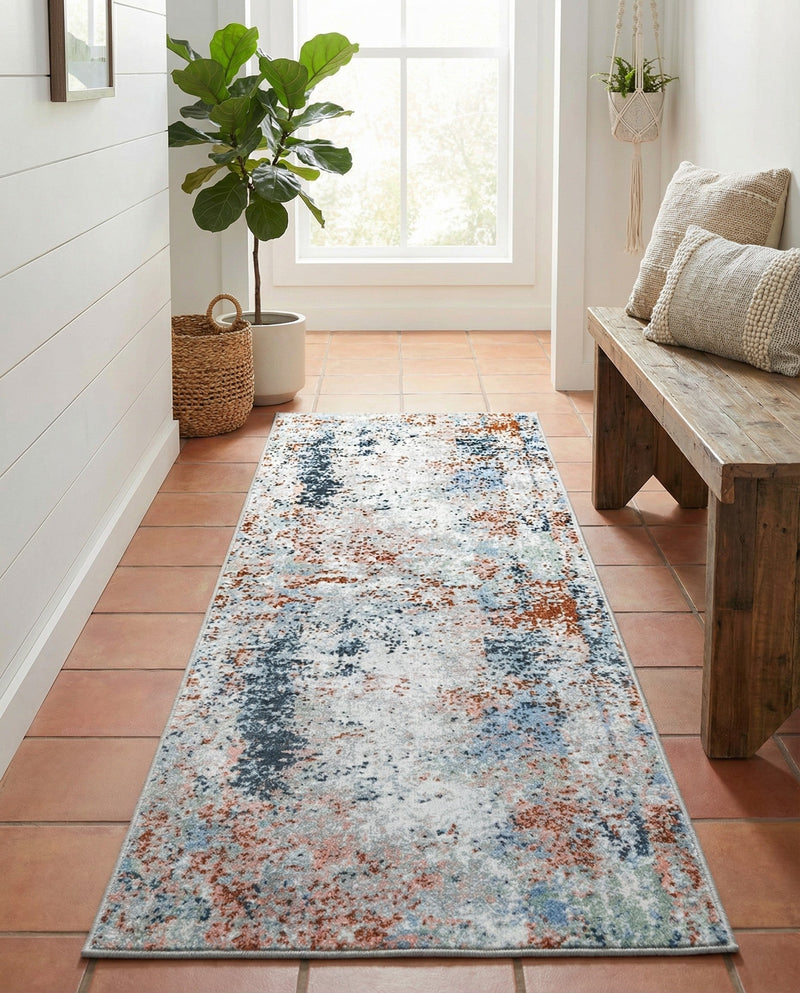 Aegean Elegance Washables Collection Area Rug -  Ithaca Runner Multi  lifestyle 70