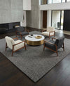 Woolen Sphere Collection Area Rug - Orbsburg (Gray) Square Gray  lifestyle 62