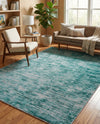 Sahara Essence Collection Area Rug - Oasis (Teal) Rectangle Teal  lifestyle 10