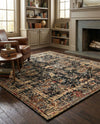 Neptune Elegance Collection Area Rug -  Galatea (Black) Square Black  lifestyle 65