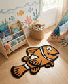 Whimsy Wonders Wool Collection Area Rug - Safari Rectangle Orange  lifestyle 7