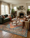 Savannah Soiree Collection Area Rug - Serengeti (Rust Red) Rectangle Rust Red  lifestyle 10