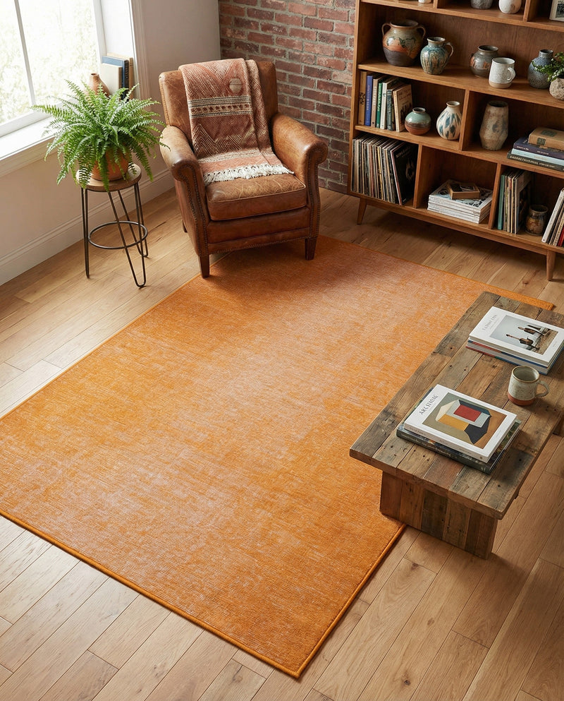 Soho Elegance Collection Area Rug - Chelsea (Salmon) Rectangle Salmon  lifestyle 11