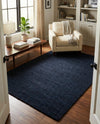 Lana Tasmanian Wool Collection Area Rug - Waitomo Rectangle Navy Blue  lifestyle 19