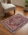 Heritage Elegance Collection Area Rug -  Schonbrunn Rectangle Burgundy  lifestyle 33