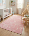 Wonder Tykes Collection Area Rug -  Spectrum Rectangle Pink  lifestyle 49