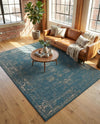 Riviera Elegance Collection Area Rug - Antibes (Blue) Rectangle Blue  lifestyle 18