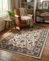 Casablanca Tapestry Collection Area Rug -  Marrakech (Ivory) Rectangle Ivory  lifestyle 12