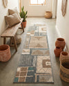 Savannah Sojourn Collection Area Rug -  Tsavo Runner Multi  lifestyle 50