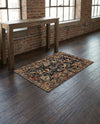 Neptune Elegance Collection Area Rug -  Galatea (Black) Rectangle Black  lifestyle 19