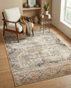 Coastal Manor Collection Area Rug -  Oceanfront Rectangle Blue Beige  lifestyle 11