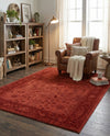 Horizon Collection Area Rug -  Apex (Rust Red) Rectangle Rust Red  lifestyle 9