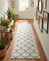 Trellis Mosaic Collection Area Rug -  Pergolatown (Ivory) Runner Ivory  lifestyle 61