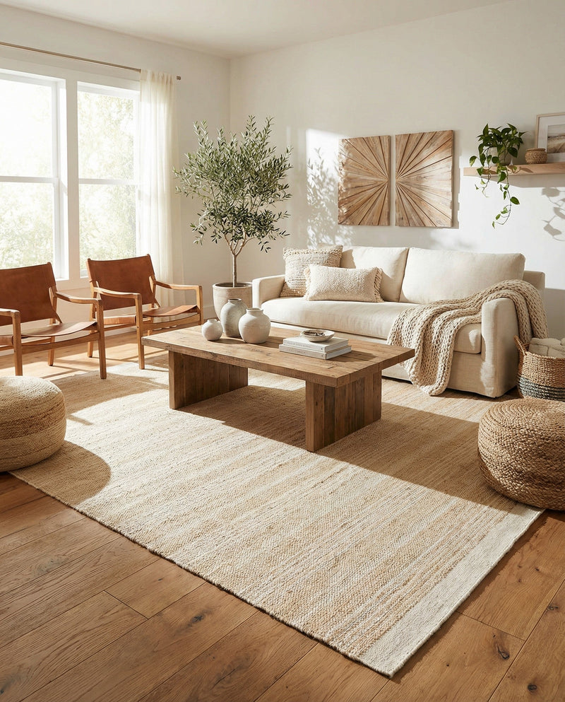 Marina Collection Area Rug - Marina Rectangle Ivory and White  lifestyle 67